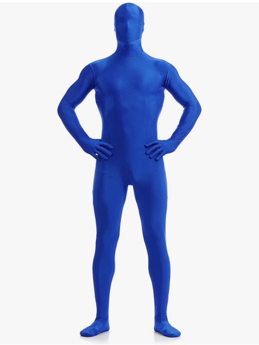 Unisex Blue Stretchy Bodysuit